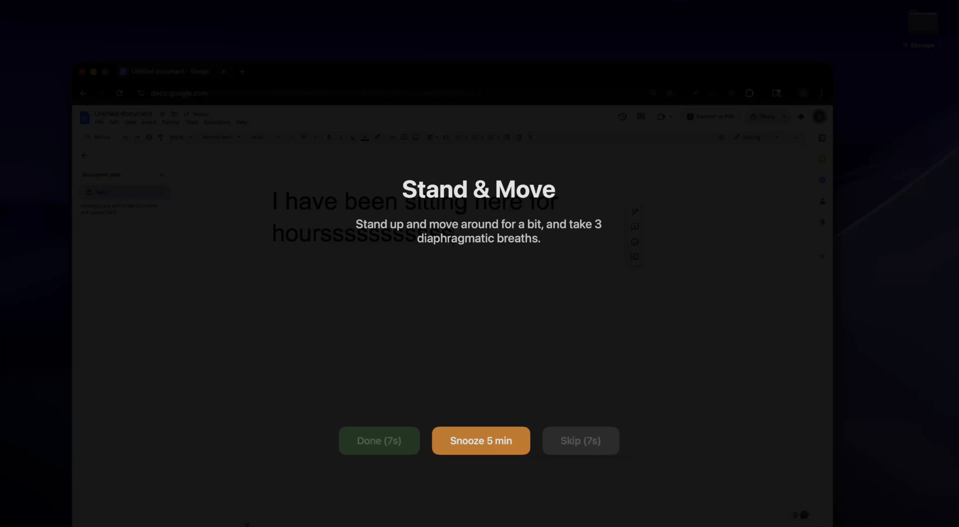 Full-screen overlay screenshot